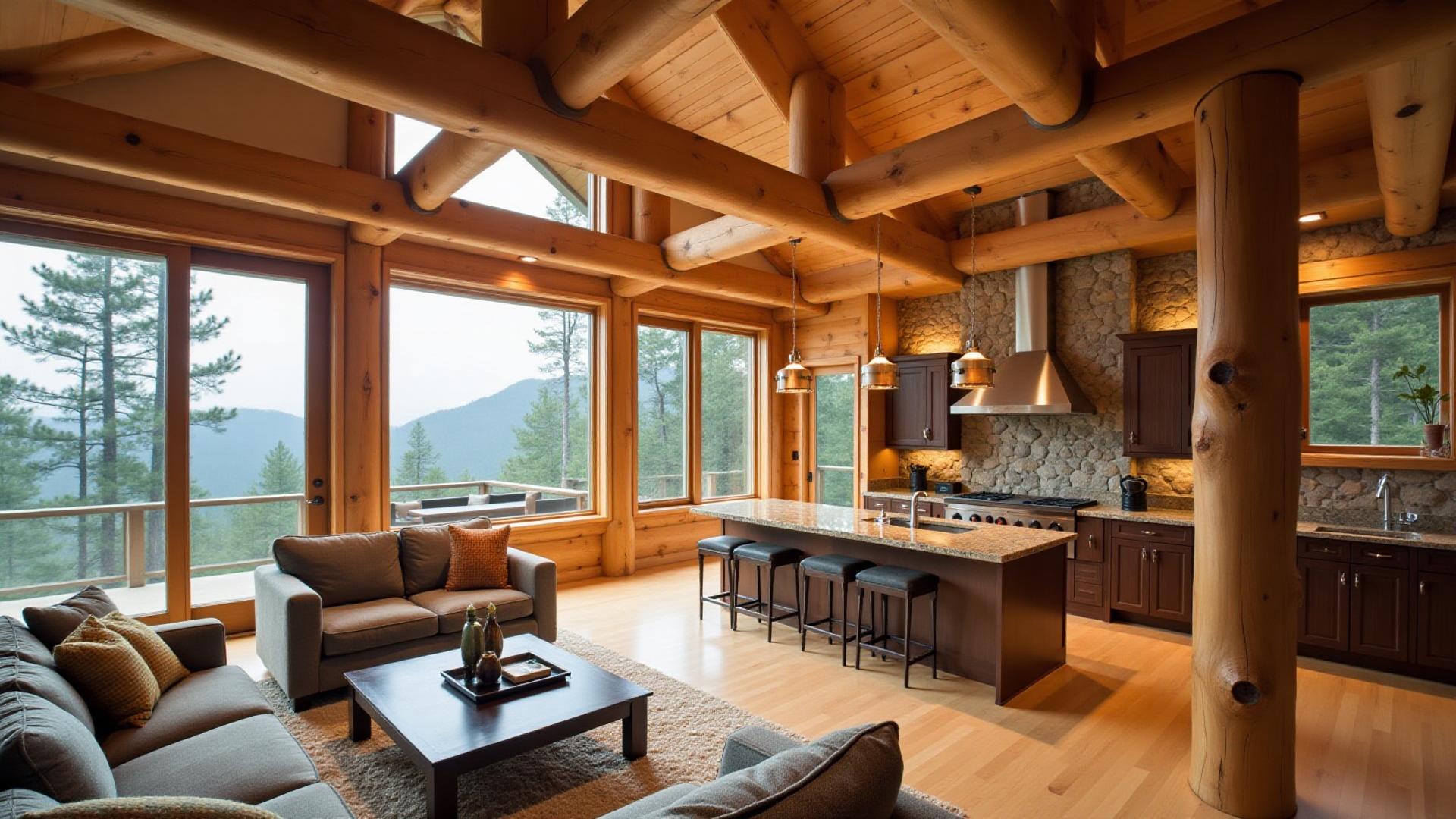 Interior timber beams